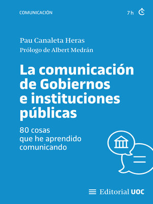 cover image of La comunicación de Gobiernos e instituciones públicas